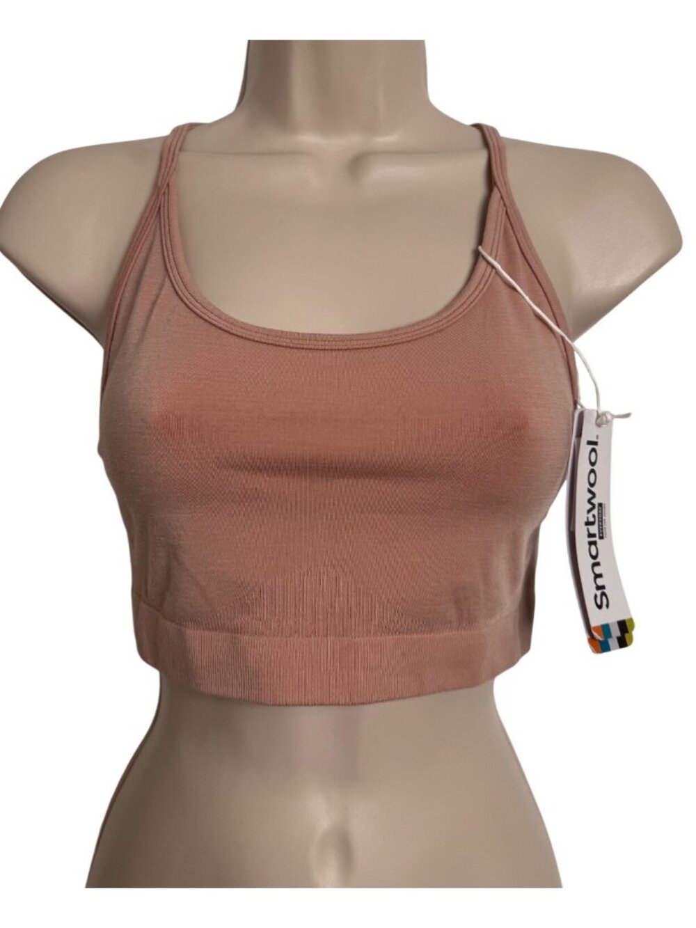 Smartwool Bralette Size Large 36/38 Pink Sugar Wool NWT $70